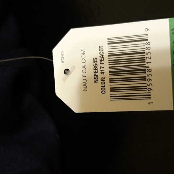 NWT Nautica Girl's fleece pullover hoodie- Navy (Peacoat) - Picture 6 of 6